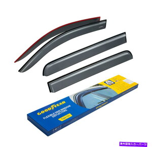 oOV[h V{[Vo[h̃ObhC[EBhECK[h2014-2018AN[Lue[vI Goodyear Window Rain Guards for Chevy Silverado 2014-2018, Crew Cab Tape-on