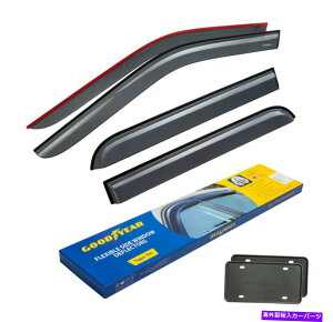 oOV[h CK[h̊CoCU[VF[h15-21tH[hF-150X[p[N[Vb^[v[t Rain Guards Vent Visors Shade for 15-21 Ford F-150 SuperCrew SHATTERPROOF