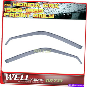 oOV[h z_CRX 1988-1989̃`lEBhȆ̃oCU[YfBtN^[K[hWellvisors2PCS WellVisors 2Pcs In Channel Window Visors Deflector Guard For Honda CRX 1988-1989
