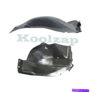 tF_[Ci[ 05-09̃X^OtgXvbVV[hCi[tF_[Ci[plvX`bNZbgyA For 05-09 Mustang Front Splash Shield Inner Fender Liner Panel Plastic SET PAIR