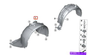 tF_[Ci[ OEM BMW X1 F48tgEtF_[zC[A[`Ci[51717342176 7342176{ OEM BMW X1 F48 FRONT RIGHT FENDER WHEEL ARCH LINER 51717342176 7342176 GENUINE