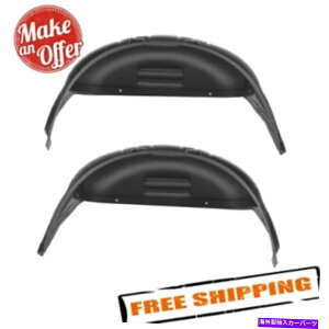 �t�F���_�[���C�i�[ �n�X�L�[���C�i�[79131���A�u���b�N�z�C�[���E�F���K�[�h Husky Liners 79131 Rear Black Wheel Well Guards