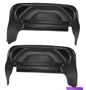 �t�F���_�[���C�i�[ �n�X�L�[���C�i�[79031 14-18 GMC Sierra 1500�����̌�ֈ�˃K�[�h Husky Liners 79031 Rear Wheel Well Guards For 14-18 GMC Sierra 1500