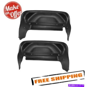 �t�F���_�[���C�i�[ �n�X�L�[���C�i�[79031���A�u���b�N�z�C�[���E�F���K�[�h Husky Liners 79031 Rear Black Wheel Well Guards