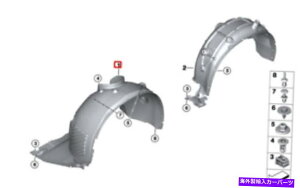 tF_[Ci[ VOEM BMW X1 F48tgtF_[zC[A[`Ci[51717342175{ NEW OEM BMW X1 F48 FRONT LEFT FENDER WHEEL ARCH LINER 51717342175 GENUINE