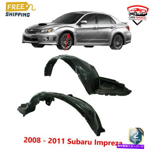 tF_[Ci[ tgXvbVV[htF_[Ci[2008-2011XoCvbT̍ƉE Front Splash Shield Fender Liner Left & Right Side For 2008-2011 Subaru Impreza
