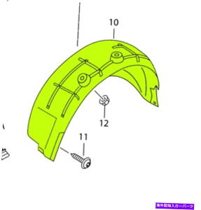 フェンダーライナー アウディQ7 07-15 OEMフェンダーライナースプラッシュガード4L0810172Bリア右純粋な Audi Q7 07 - 15 OEM Fender Liner Splash Guard 4L0810172B Rear right GENUINE