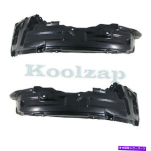 �t�F���_�[���C�i�[ 09-17�����T�[�t�����g�X�v���b�V���V�[���h�C���i�[�t�F���_�[���C�i�[�p�l���v���X�`�b�N�Z�b�g�y�A For 09-17 Lancer Front Splash Shield Inner Fender Liner Panel Plastic SET PAIR�y���s