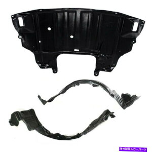 tF_[Ci[ 1998N2005ÑNTXGS300̃Jo[Zbg̉̐VtgtF_[Ci[ƃ[[GW New Front Fender Liner & Lower Engine Under Cover Set For 1998-2005 Lexus GS300