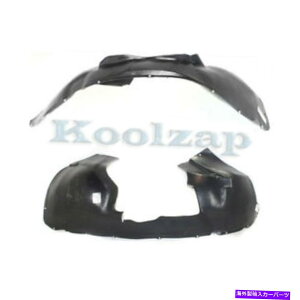 �t�F���_�[���C�i�[ 04-08�p�p�V�t�B�J�t�����g�X�v���b�V���V�[���h�C���i�[�t�F���_�[���C�i�[�p�l���v���X�`�b�N�Z�b�g�y�A For 04-08 Pacifica Front Splash Shield Inner Fender Liner Panel Plastic SET PAIR