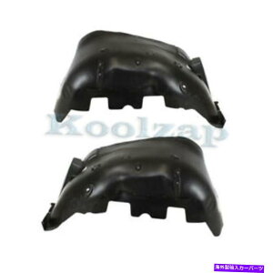 フェンダーライナー 11-14のシエラトラックフロントスプラッシュシールドインナーフェンダーライナーパネル2PCセットペア For 11-14 Sierra Truck Front Splash Shield Inner Fender Liner Panel 2PC SET PAIR