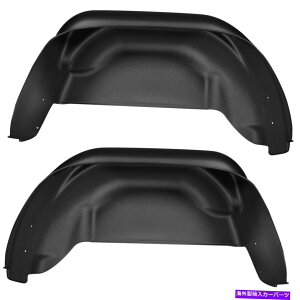 �t�F���_�[���C�i�[ �n�X�L�[���C�i�[79021��ֈ�˃K�[�h15-22 GMC�L���j�I�� Husky Liners 79021 Rear Wheel Well Guards For 15-22 GMC Canyon