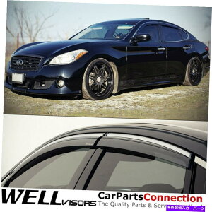 oOV[h wellvisorsEBhEoCU[11-19CtBjeBM35H M37 M56oCU[fBtN^[ WellVisors Window Visors 11-19 For Infiniti M35h M37 M56 Visors Deflectors
