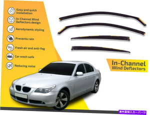 oOV[h `l͔̕d@BMW E60 5V[Y4hA2004-2010 4PC̃CK[h In channel wind deflectors rain guards for BMW E60 5-Series 4 door 2004-2010 4pc
