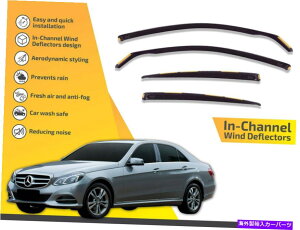 oOV[h `l͔d@CK[hZfXNXE 4hA2009-2016 4PC In channel wind deflectors rain guards Mercedes Class E 4 door 2009-2016 4pc