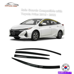 oOV[h g^vEX2016-2022i4pcsj̉̉̐Fe[vIX^C̃CK[h Rain Guards for Toyota Prius 2016-2022 (4PCs) Smoke Tinted Tape-On Style