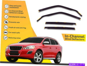oOV[h `l͔d{{XC60 2010-2017 4PC̃CK[h In channel wind deflectors rain guards for Volvo XC60 2010-2017 4pc