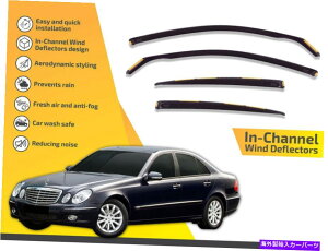 oOV[h `l͔d@CK[hZfXE 2002-2009 E280 E300 E320 E350 In channel wind deflectors rain guards Mercedes E 2002-2009 E280 E300 E320 E350