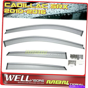 oOV[h Wellvisors Rain Sun Wind Deflector for Cadillac SRX 10-16EBhEoCU[Chrome Wellvisors Rain Sun Wind Deflectors For Cadillac SRX 10-16 Window Visors Chrome