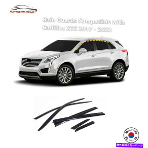 oOV[h LfbNXT5̃CK[h2017-2022i6PCSjubNe[vIX^C Rain Guards for Cadillac XT5 2017-2022 (6PCs) Black Tape-On Style