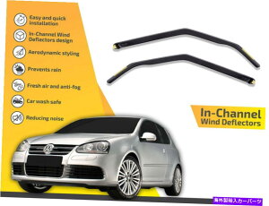 oOV[h `l͔̕d@VWrbgr gti 3hA2006-2009 2pc̃CK[h In channel wind deflectors rain guards for VW Rabbit R GTI 3 door 2006-2009 2pc