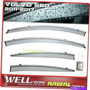 oOV[h {{S60 11-18EBhEoCU[̃EBhEfBtN^[WellvisorsEBhEfBtN^[ Wellvisors Window Deflectors For Volvo S60 11-18 Window Visors Deflectors