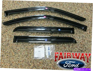 �o�O�V�[���h 09 Thru 14 F150�N���[�L���uOEM�{���̃t�H�[�h�X���[�N�T�C�h�E�B���h�E�f�t���N�^�[�L�b�g4-PC 09 thru 14 F150 Crew Cab OEM Genuine Ford Smoke Side Window Deflector Kit 4-pc