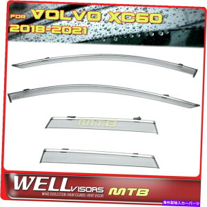 oOV[h Wellvisors Rain Guards Volvo XC60 18-22EBhEoCU[Chrome͔̕d Wellvisors Rain Guards Wind Deflectors For Volvo XC60 18-22 Window Visors Chrome