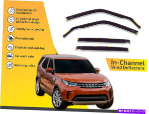 oOV[h `l͔̕d@Ńh[o[fBXJo[2017-up 4PC̃CK[h In channel wind deflectors rain guards for Land Rover Discovery 2017-up 4pc