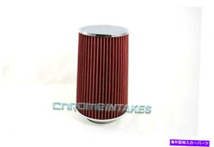 USGACe[N Ci[_Ng Ԃjo[T3.5 "rbO9"hCR[GAtB^[V{[V[g/R[hGA̐ێ RED UNIVERSAL 3.5" BIG 9" DRY CONE AIR FILTER FOR CHEVY SHORT/COLD AIR INTA