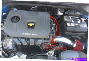 USGACe[N Ci[_Ng 2011N2015ÑbhANZgVeloster Elantra Rio 1.6L 1.8LGACe[NLbg +tB^[ RED For 2011-2015 Accent Veloster Elantra Rio 1.6L 1.8L Air Intake Kit + Filter
