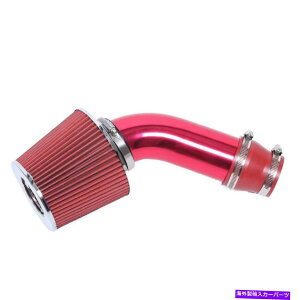 USGACe[N Ci[_Ng CzCtB^[UpCvLbg3 "J[R[hz[XVXebhjo[TZbg Air Intake Filter Induction Pipe Kit 3" Car Cold Hose System Red Universal Set