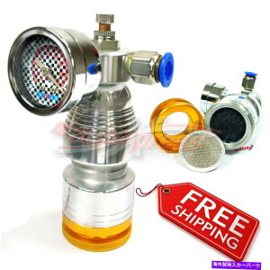 USGACe[N Ci[_Ng CzC^[{[dRvbT[ANZ[^RуKXZ[o[Q[WVo[ Air Intake TURBO CHARGER COMPRESSOR Accelerator Fuel and Gas Saver Gauge SILVER