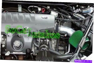 USGACe[N Ci[_Ng 2000-2005̃ubNO[GACe[NLbgtB^[V{[Cpf3.8L V6 Black Green Air Intake kit & Filter For 2000-2005 Chevrolet Impala Model 3.8L V6