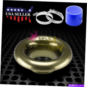 USGACe[N Ci[_Ng 3 "uYV[gCzC^[{z[A~jExX^bNVRz[X 3" Bronze Short Ram Air Intake Turbo Horn Aluminum Velocity Stack Silicone Hose