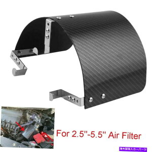 USGACe[N Ci[_Ng CzCtB^[q[gV[hJo[2.5 "-3.5"XeX|Vo[jo[T Air Intake Filter Heat Shield Cover 2.5" - 3.5" Stainless Steel Silver Universal
