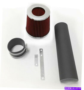 USGACe[N Ci[_Ng 2007-2013 Acura MDX 3.5L V6GACe[NVXeLbg +tB^[̃R[eBOubNbh Coated Black Red For 2007-2013 Acura MDX 3.5L V6 Air Intake System Kit + Filter