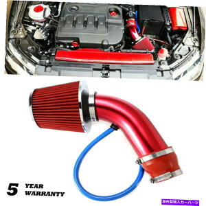 USGACe[N Ci[_Ng 3 "CAR COLD AIR INTAKE FILTER ALUMIMUMULbgpCvt[z[XVXebh 3" Car Cold Air Intake Filter Alumimum Induction Kit Pipe Flow Hose System Red