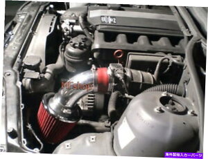 USGACe[N Ci[_Ng 1998N2005N̐ԂBMW E46 323 325 328 330CzCVXeLbg +tB^[ RED For 1998-2005 BMW E46 323 325 328 330 Air Intake System Kit + Filter