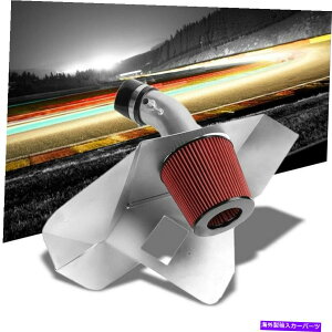 USGACe[N Ci[_Ng R[hGACe[N|bVpCv/ԂtB^[+07-11J/09-16 VENZA V6̃q[gV[h Cold Air Intake Polish Pipe/Red Filter+Heatshield For 07-11 Camry/09-16 Venz