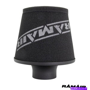 USGACe[N Ci[_Ng AubNjo[TCe[NR[GAtB^[80mm ODlbN200mmA~jEx[X Ramair Black Universal Intake Cone Air Filter 80Mm Od Neck 200Mm Aluminium Ba