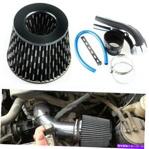 USGACe[N Ci[_Ng US 3 "76mmR[hGACe[NpCvtB^[A~jEtz[XNvuPbg`[u US 3" 76mm Cold Air Intake Pipe Filter Aluminum Alloy w/Hose Cla