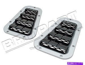 USGACe[N Ci[_Ng h[o[fBtF_[90110{lbgxgZbg - ubNbVDA1975 XStVo[ LAND ROVER DEFENDER 90 & 110 BONNET VENT SET - SILVER WITH BLACK MESH DA