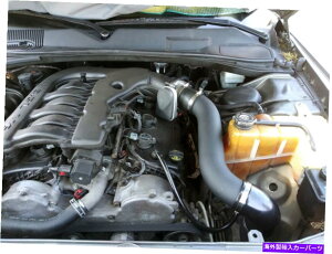 USGACe[N Ci[_Ng 2005N2008Ñ_bW}OiSXT 3.5 V6̃I[ubNR[eBO2PCR[hGACe[NLbg All BLACK COATED 2PC Cold Air Intake Kit For 2005-2008 Dodge Magnum 