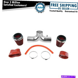 USGACe[N Ci[_Ng ptH[}XfAVm[PV[gRAM 3.5 "Rxbgp̋zCLbgbhtB^[5.7 Performance Dual Snorkel Short Ram 3.5" Intake Kit Red Filter for Corvette