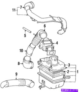 USGACe[N Ci[_Ng {̃g^GACbgz[X17882-89107 Genuine Toyota Air Inlet Hose 17882-89107