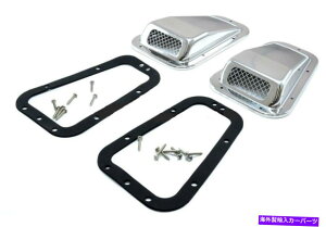 USGACe[N Ci[_Ng h[o[fBtF_[90/110/130GACe[NOZbg2XeX| LAND ROVER DEFENDER 90 / 110 / 130 AIR INTAKE GRILLE SET OF 2 STAINLESS STEEL