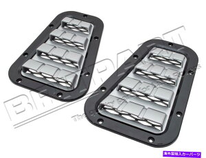 USGACe[N Ci[_Ng h[o[fBtF_[90110 130{lbgxgyAubNƃVo[bVDA1974 LAND ROVER DEFENDER 90 & 110 130 BONNET VENTS PAIR BLACK WITH SILVER MESH DA1974