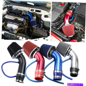 USGACe[N Ci[_Ng 3 "jo[TJ[R[hGACe[NtB^[A~jEUz[XpCvLbg 3" inch Universal Car Cold Air Intake Filter Aluminum Induction Hose Pipe Kit