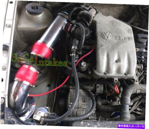 USGACe[N Ci[_Ng 93-98̐ԂR[hGACe[NVXeLbgtHNX[QStWFb^JuI2.0L L4 Red Cold Air intake system Kit For 93-98 Volkswagen Golf Jetta Cabrio 2.0L